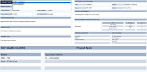 Project Charter Template Excel PMI | PMBOK® | Six Sigma