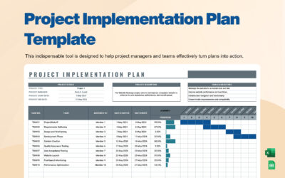 project implementation plan template