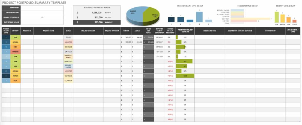 Project Portfolio Management Template